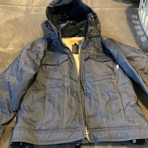 Denim blue ski jacket